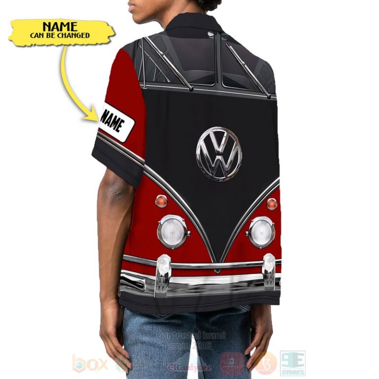 Love-Campervan-Custom-Name-Red-Hawaiian-Shirt-2