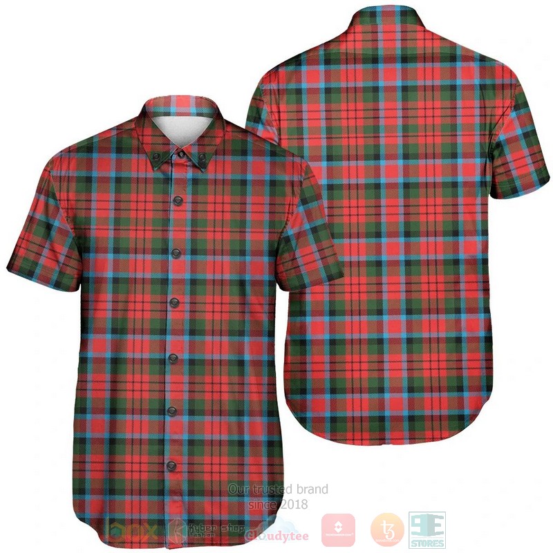 Macduff Modern Tartan Short Sleeve Hawaiian Shirt Macduff Modern Tartan Short Sleeve Hawaiian Shirt