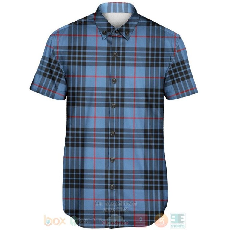 Mackay-Blue-Tartan-Short-Sleeve-Hawaiian-Shirt-1