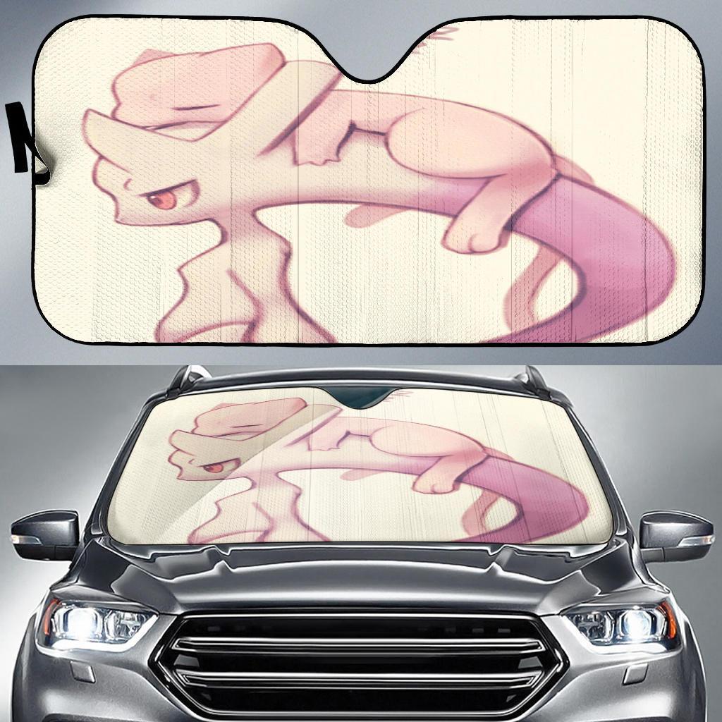 Mega Mew Two And Mew Pokemon Car Auto Sun Shade Mega Mew Two And Mew Pokemon Car Auto Sun Shade