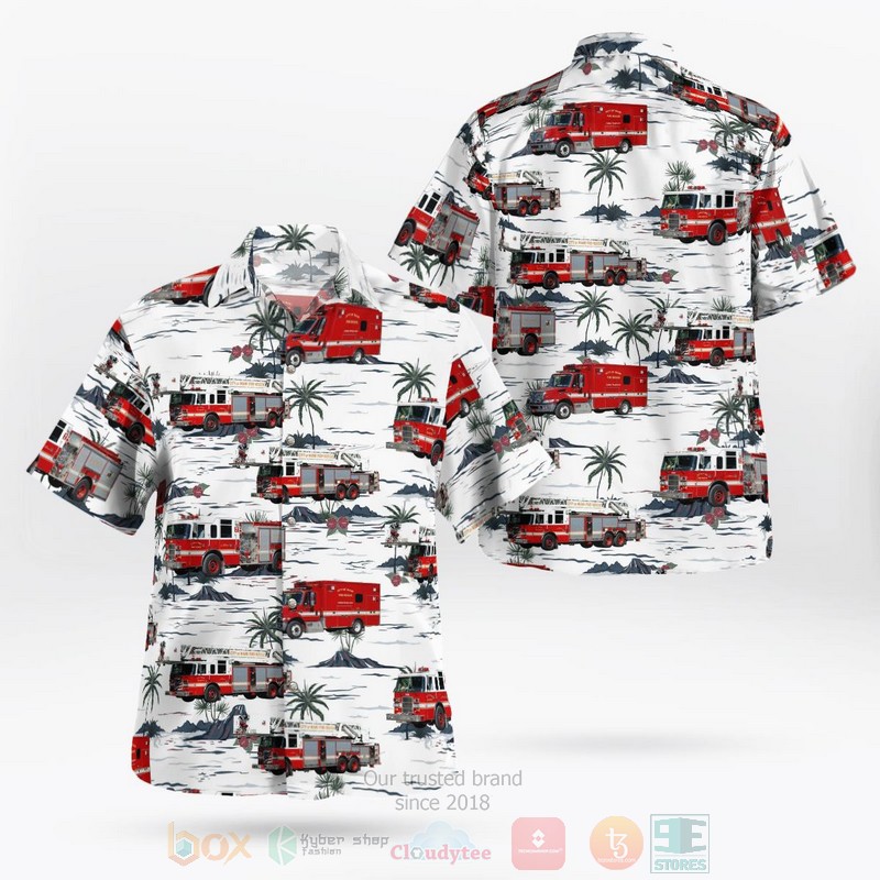 Miami Florida City Of Miami Department Fire Rescue Hawaiian Shirt Miami Florida City Of Miami Department Fire Rescue Hawaiian Shirt