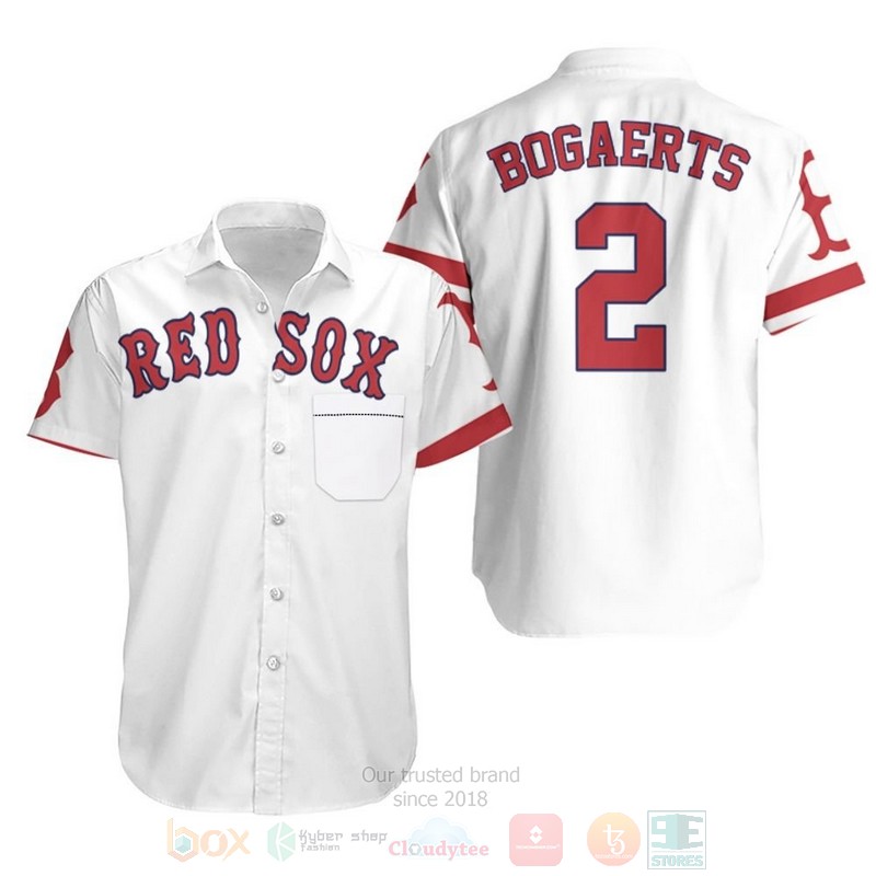 Mlb Xander Bogaerts Boston Red Sox White 2019 Hawaiian Shirt Mlb Xander Bogaerts Boston Red Sox White 2019 Hawaiian Shirt