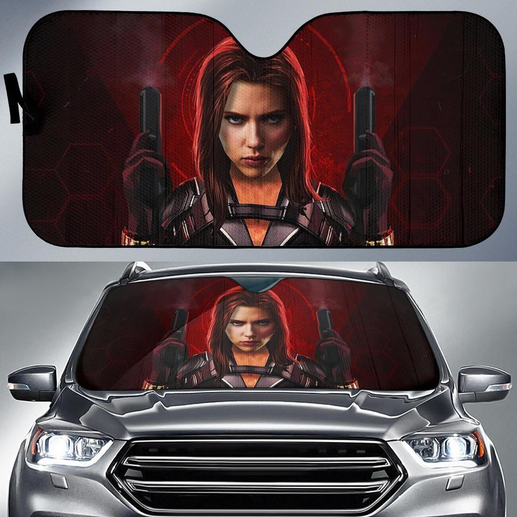 Natashas Black Widow Movie Car Auto Sun Shade Natashas Black Widow Movie Car Auto Sun Shade