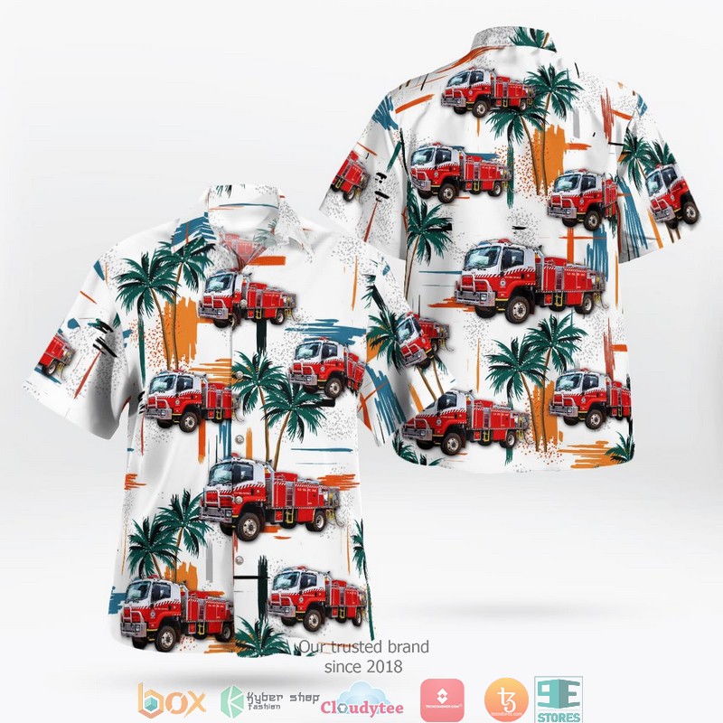 New South Wales Rural Fire Service Heavy Tanker Hawaiian Shirt New South Wales Rural Fire Service Heavy Tanker Hawaiian Shirt