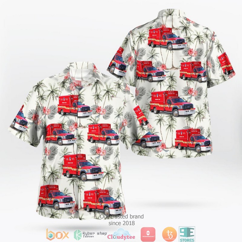 New York City Fire Department Fdny Emergency Crew Hawaii 3D Shirt New York City Fire Department Fdny Emergency Crew Hawaii 3D Shirt