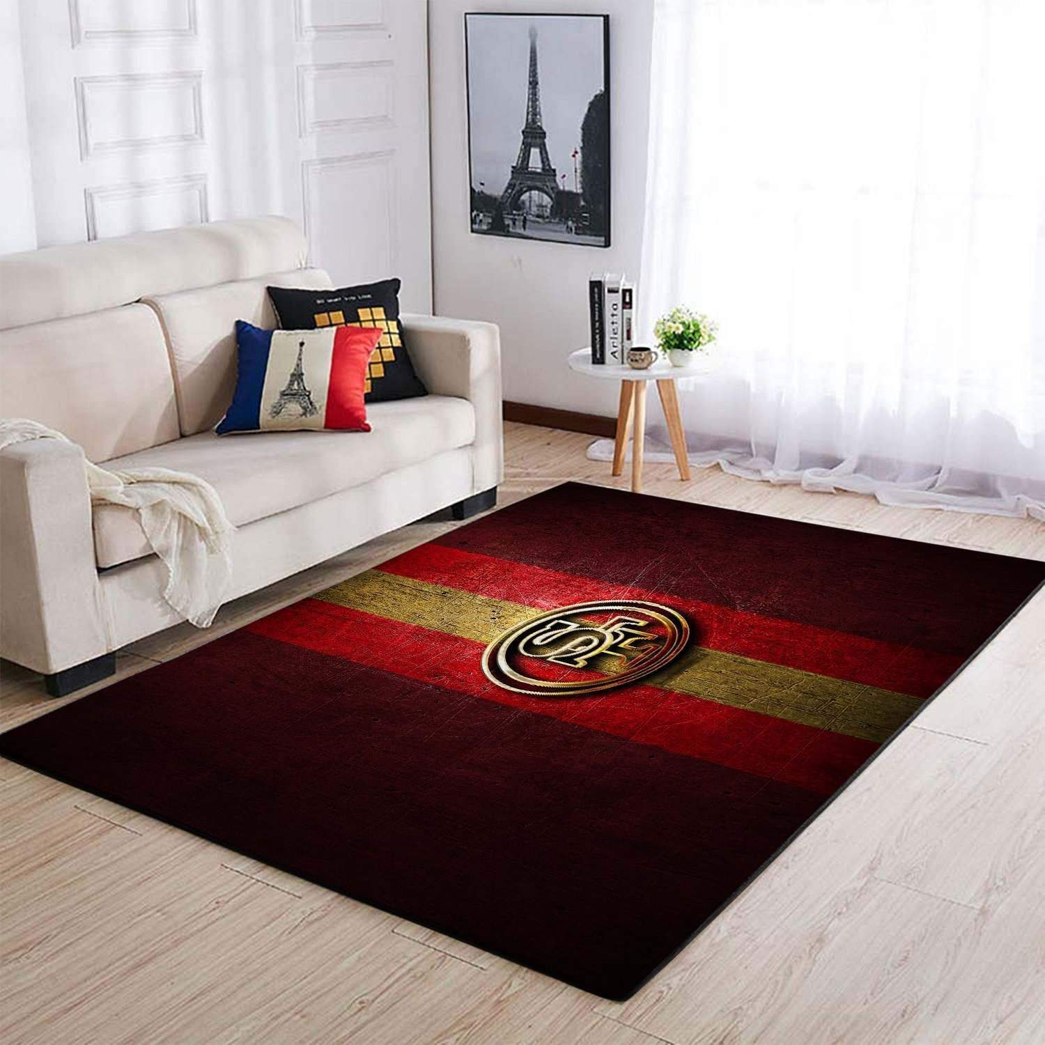 Nfl Football Team San Francisco 49ers Area Rug Home Decor Nfl Football Team San Francisco 49ers Area Rug Home Decor