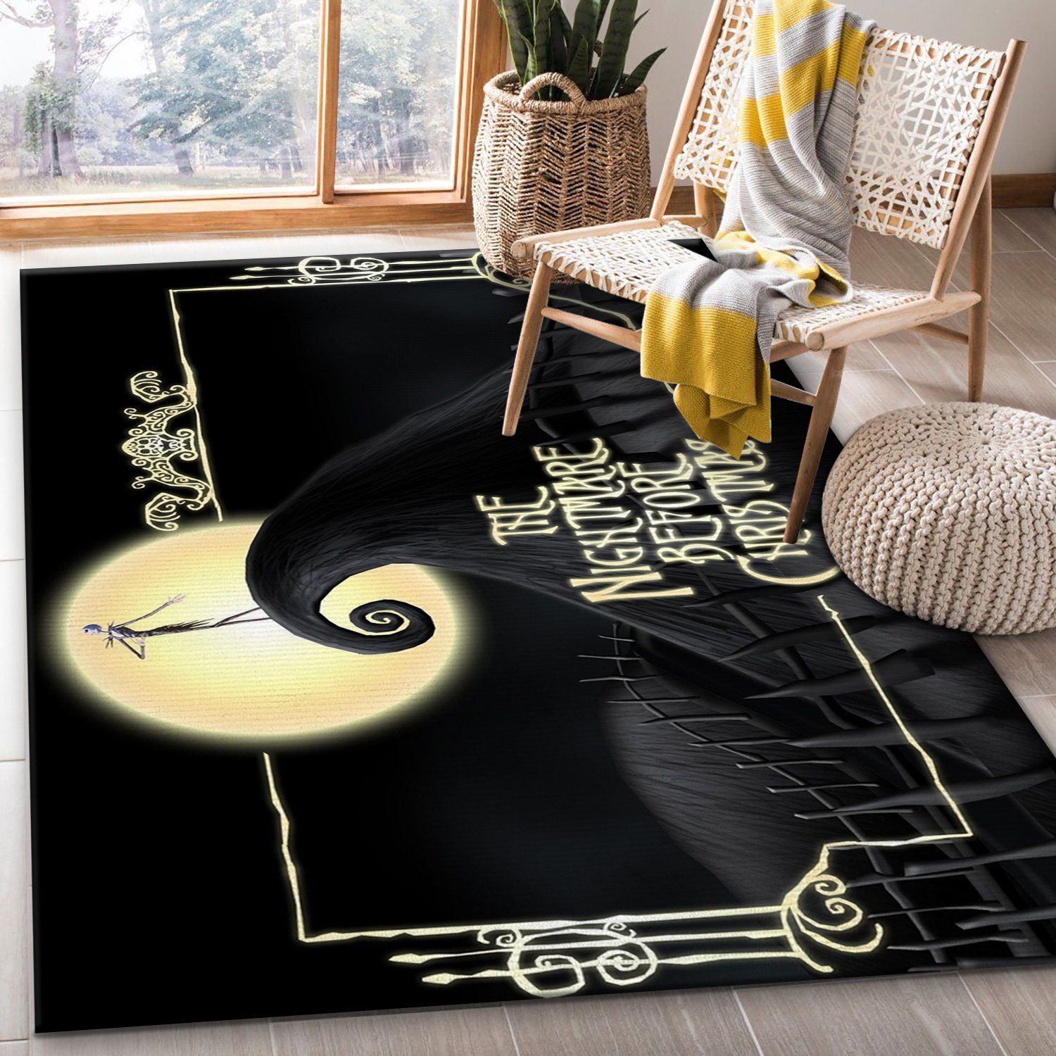 Nightmare Before Christmas Area Rug For Christmas Bedroom Rug US Gift Decor Nightmare Before Christmas Area Rug For Christmas Bedroom Rug US Gift Decor