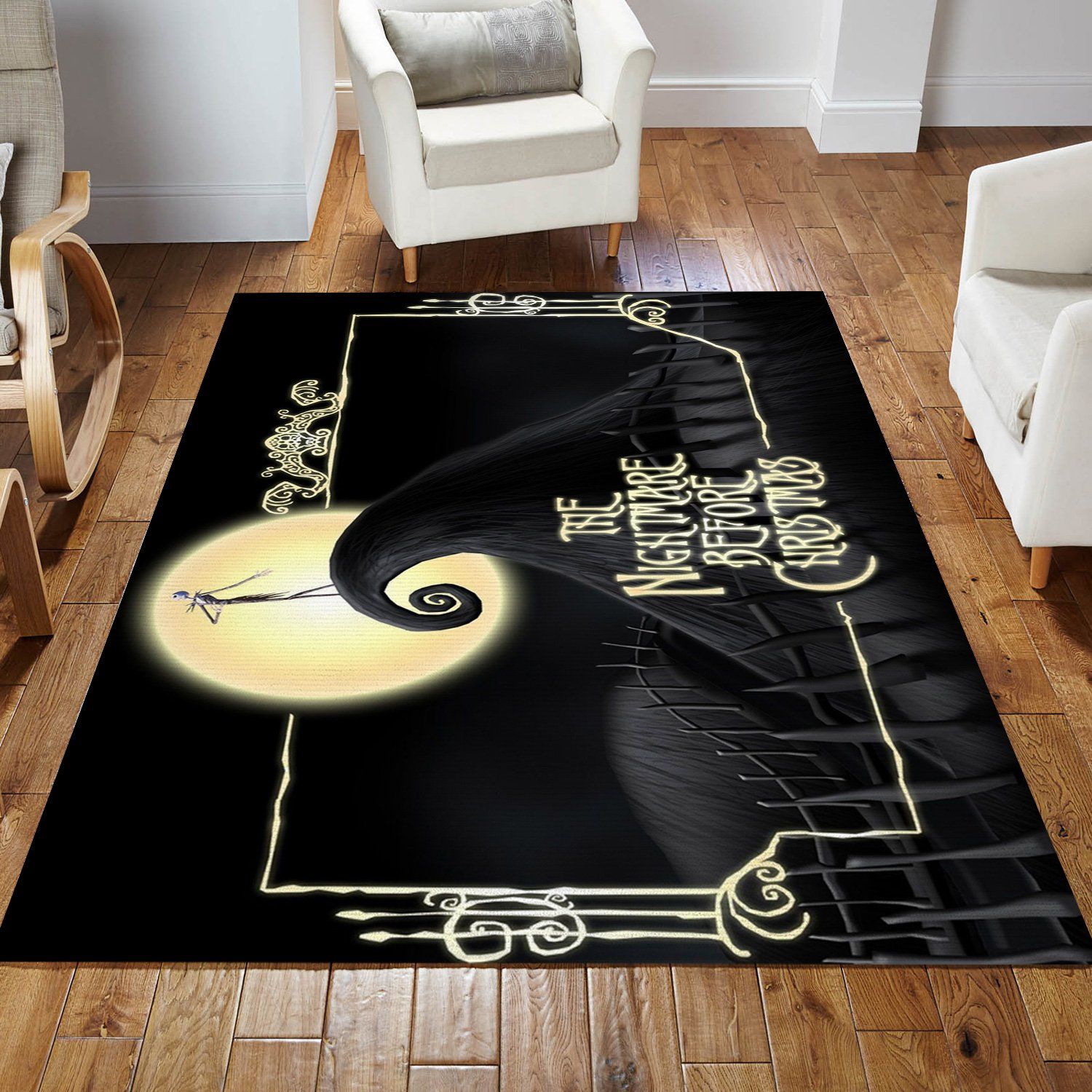 Nightmare Before Christmas Ver2 Area Rug For Christmas Living Room Rug US Gift Decor Nightmare Before Christmas Ver2 Area Rug For Christmas Living Room Rug US Gift Decor