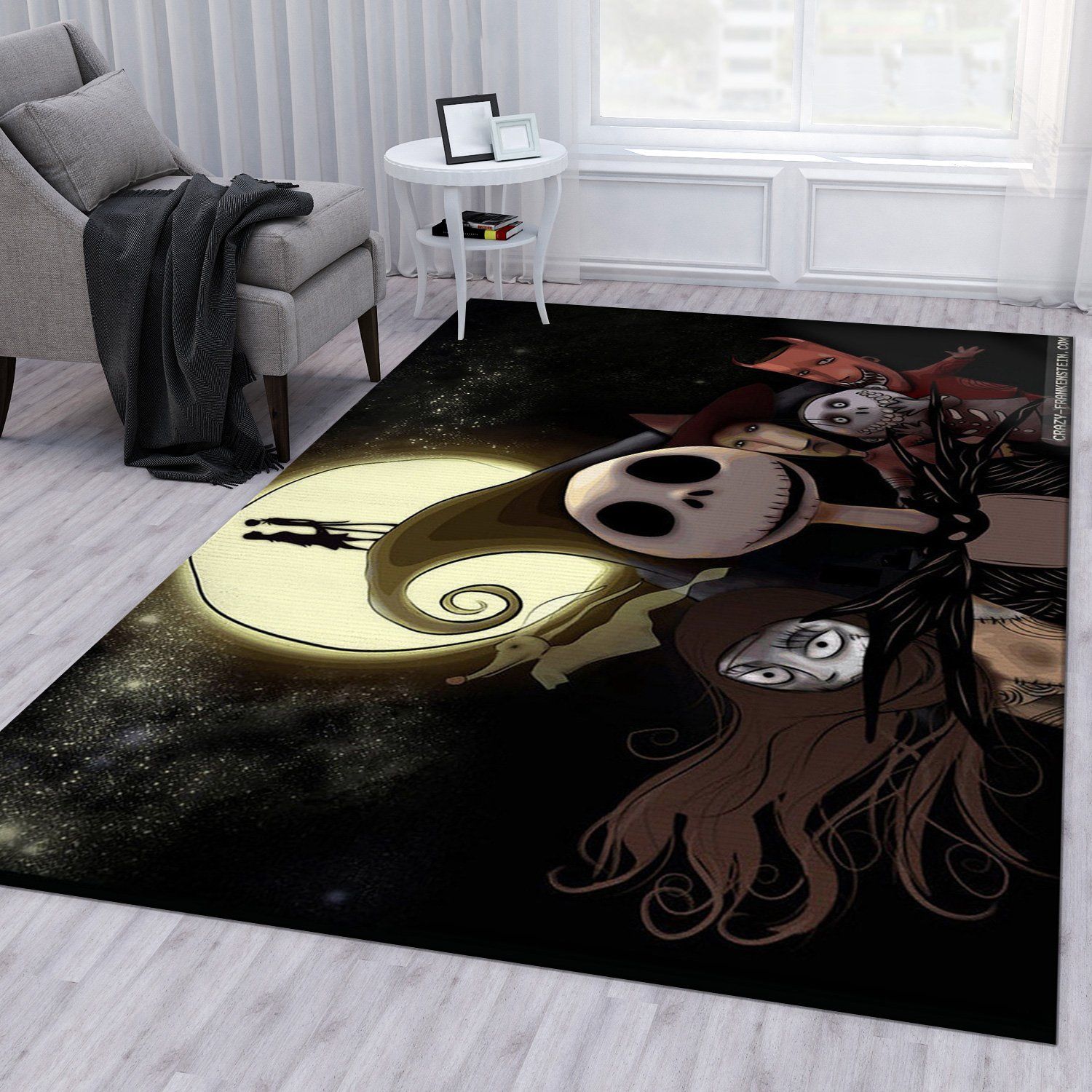 Nightmare Before Christmas Ver6 Movie Area Rug Living Room Rug Christmas Gift US Decor Nightmare Before Christmas Ver6 Movie Area Rug Living Room Rug Christmas Gift US Decor