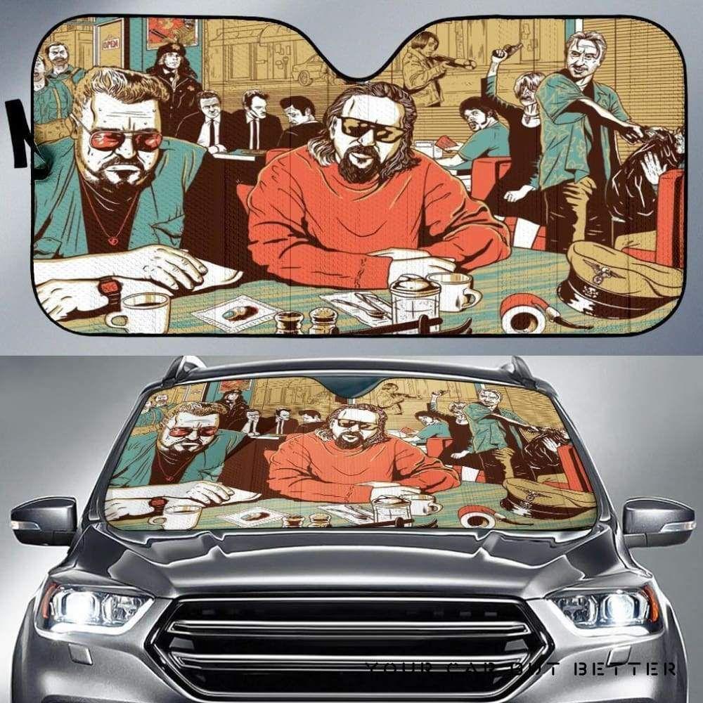 No Country For Old Men Big Lebowski Car Auto Sun Shade No Country For Old Men Big Lebowski Car Auto Sun Shade