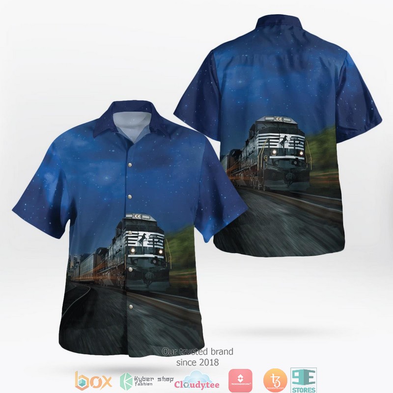Norfolk Southern Railway Hawaiian Shirt Norfolk Southern Railway Hawaiian Shirt