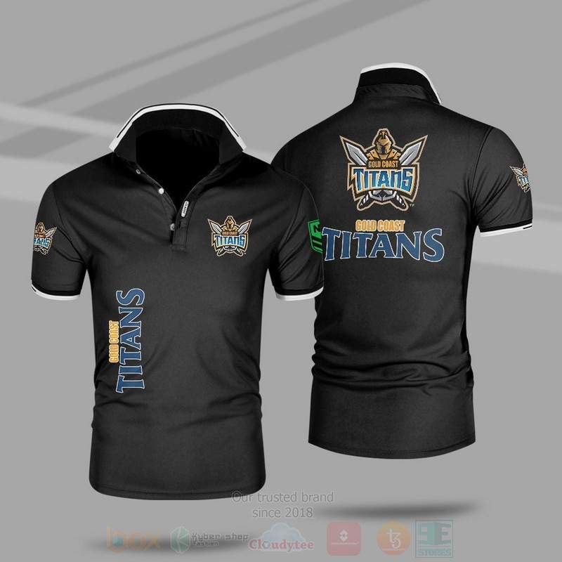 Nrl Gold Coast Titans Premium Polo Shirt Nrl Gold Coast Titans Premium Polo Shirt
