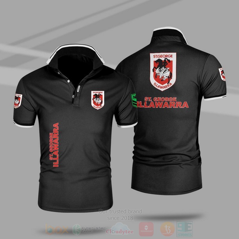 Nrl St George Illawarra Dragons Premium Polo Shirt Nrl St George Illawarra Dragons Premium Polo Shirt