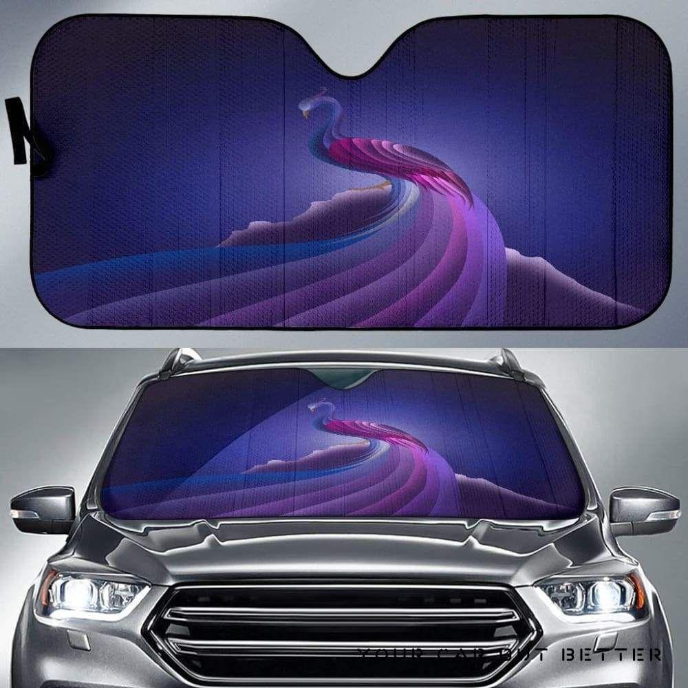 Peacock Car Auto Sun Shade Peacock Car Auto Sun Shade