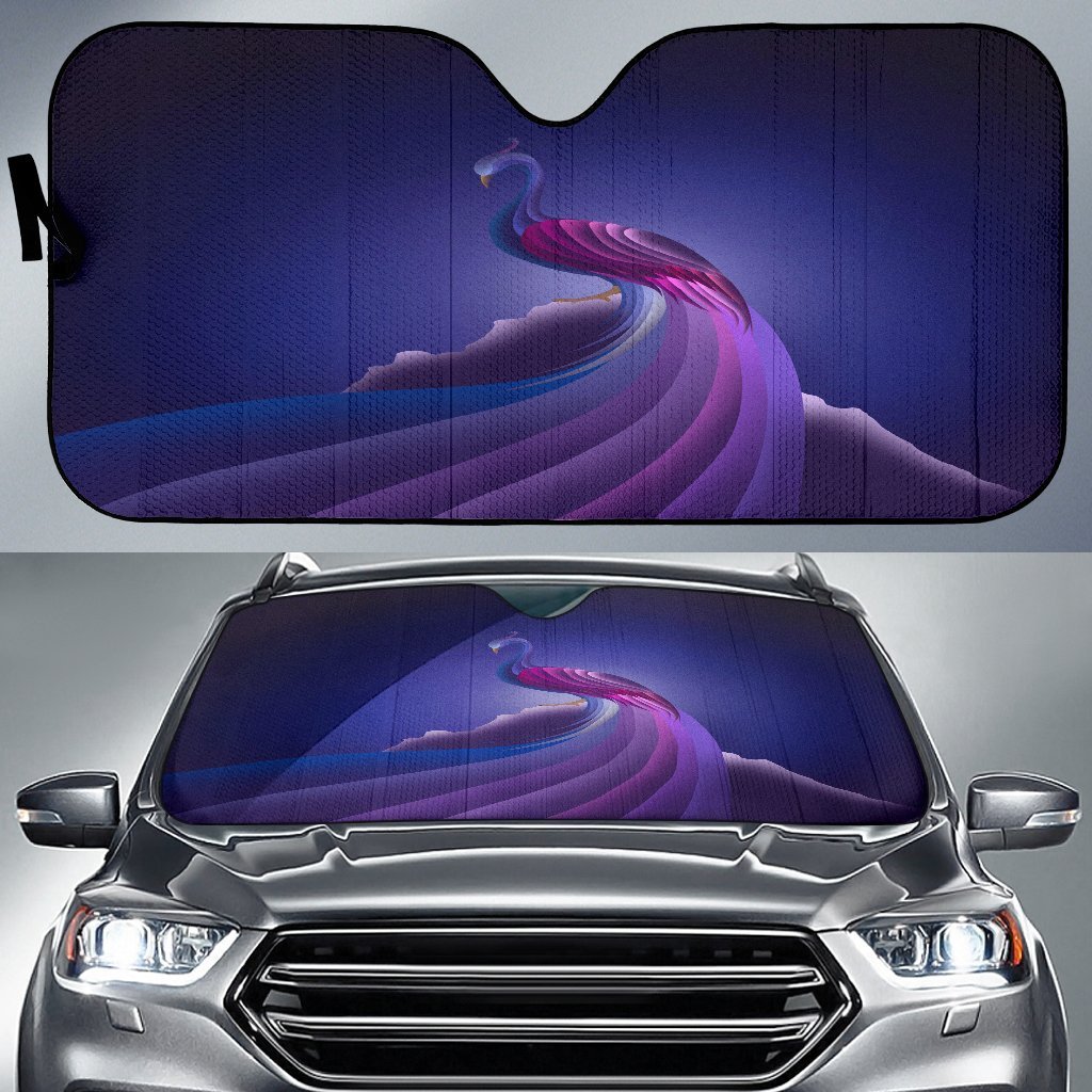 Peacocks Car Auto Sun Shade Peacocks Car Auto Sun Shade
