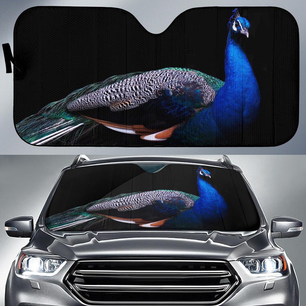 Peafowl Peacock Car Auto Sun Shade Peafowl Peacock Car Auto Sun Shade