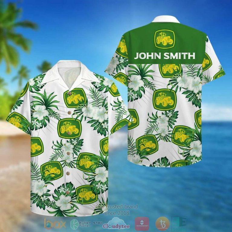 Personalized-Farmer-Tractor-Floral-Pattern-Hawaiian-Shirt-2