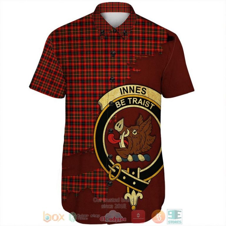 Personalized-Irvine-Ancient-Tartan-Crest-Custom-Hawaiian-Shirt-1