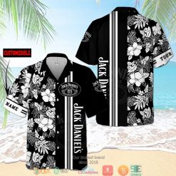 Personalized Jack Daniels Hibiscus Hawaiian Shirt