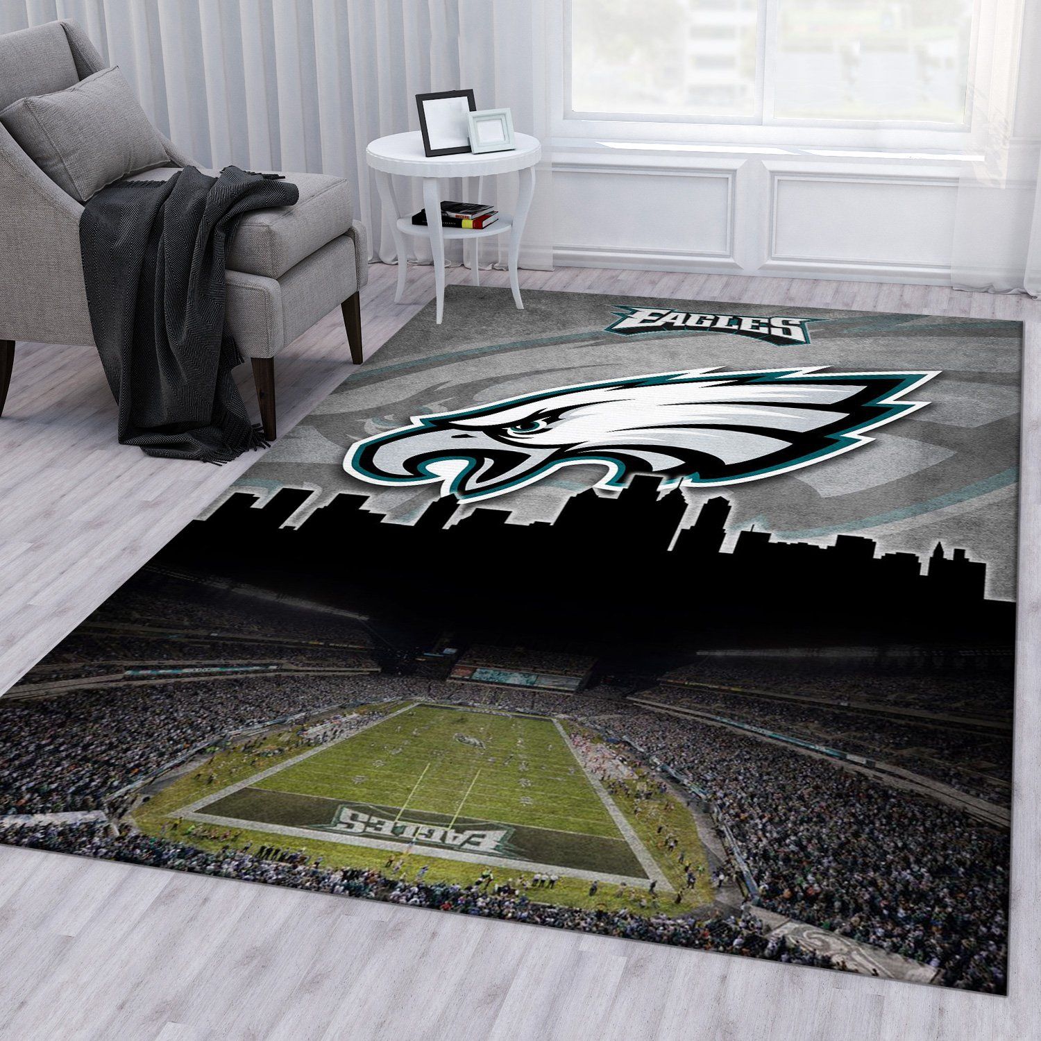 Philadelphia Eagles NFL Rug Living Room Rug Floor Decor Home Decor Philadelphia Eagles NFL Rug Living Room Rug Floor Decor Home Decor