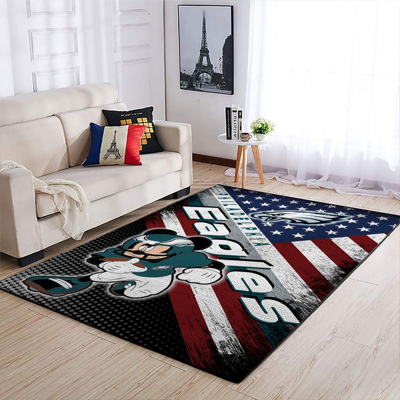 Philadelphia Eagles Nfl Team Logo Mickey Us Style Nice Gift Home Decor Rectangle Area Rug Philadelphia Eagles Nfl Team Logo Mickey Us Style Nice Gift Home Decor Rectangle Area Rug