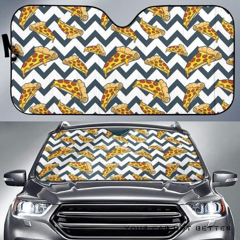 Pizza Pattern Car Auto Sun Shade Pizza Pattern Car Auto Sun Shade
