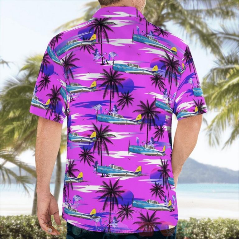 Queensland-Air-Museum-De-Havilland-Canada-Dhc-1-Chipmunk-T-Mk.10-Vh-Rvv-Hawaiian-Shirt-3