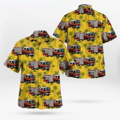 Queensland Fire And Emergency Services Qfrs Type 2 Rescue Pumper Tanker Isuzu Ftr900 Hawaiian Shirt