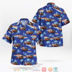 Queensland Fire And Emergency Services Qfrs Type 3 Urban Rescue Pumper Hawaiian Shirt