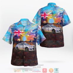 Queensland Police Service Qps Patrol Car Anzac Day Hawaiian Shirt