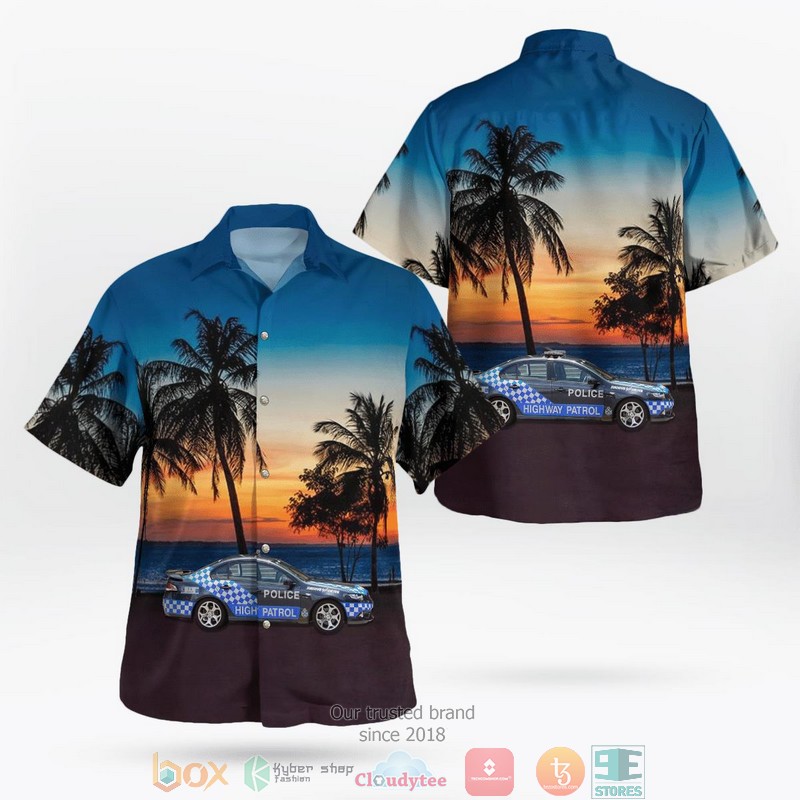 Queensland Police Service Traffic Branch Falcon Xr6 Turbo Highway Patrol Hawaii 3D Shirt Queensland Police Service Traffic Branch Falcon Xr6 Turbo Highway Patrol Hawaii 3D Shirt