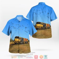 Queensland Rail Qr Light Engine Hawaiian Shirt