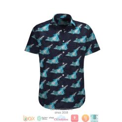 Rafale Solo Display Dark Blue Short Sleeve Hawaiian Shirt