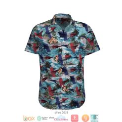 Rafale Solo Display French Blue Short Sleeve Hawaiian Shirt