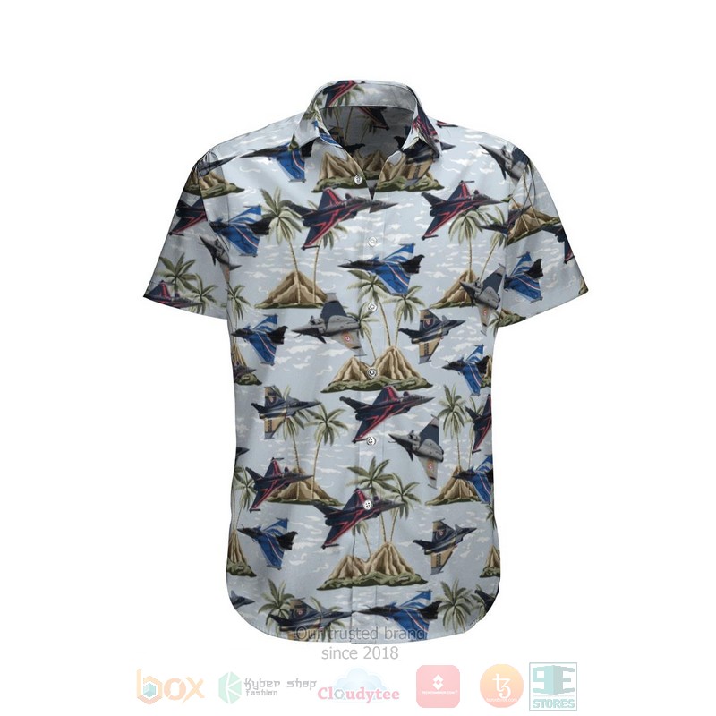 Rafale Solo Display French White Hawaiian Shirt Rafale Solo Display French White Hawaiian Shirt