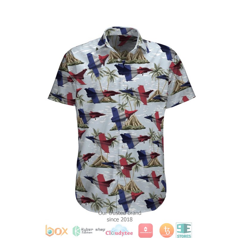 Rafale Solo Display French White Short Sleeve Hawaiian Shirt Rafale Solo Display French White Short Sleeve Hawaiian Shirt