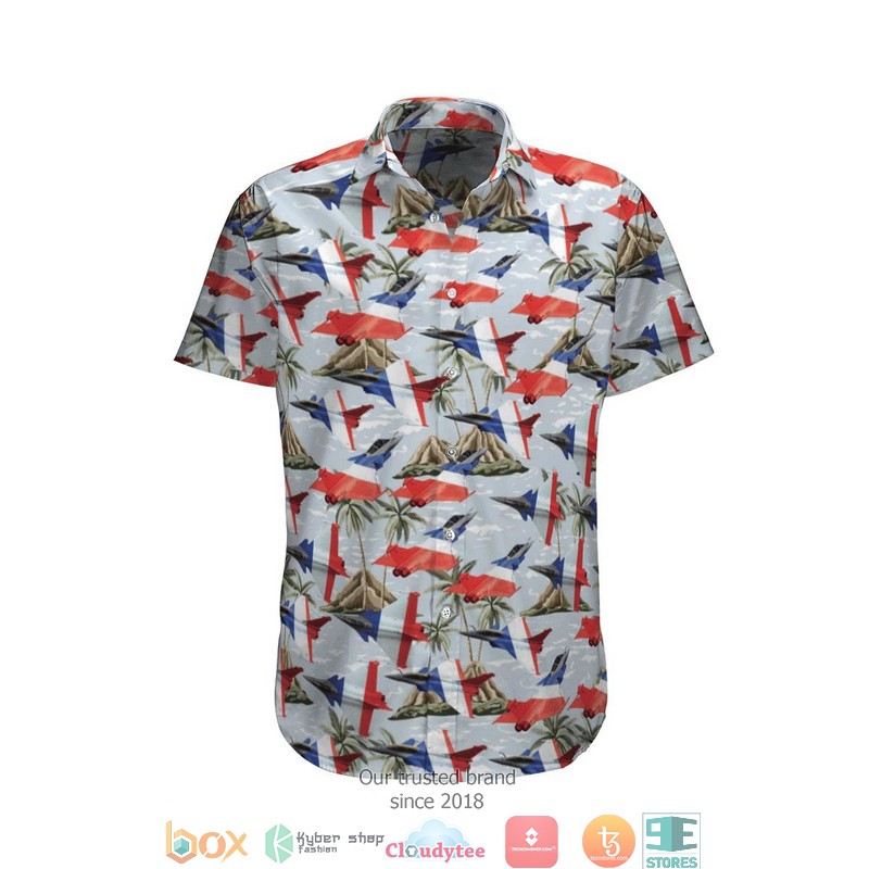 Rafale Solo Display Grey Hawaiian Shirt Rafale Solo Display Grey Hawaiian Shirt
