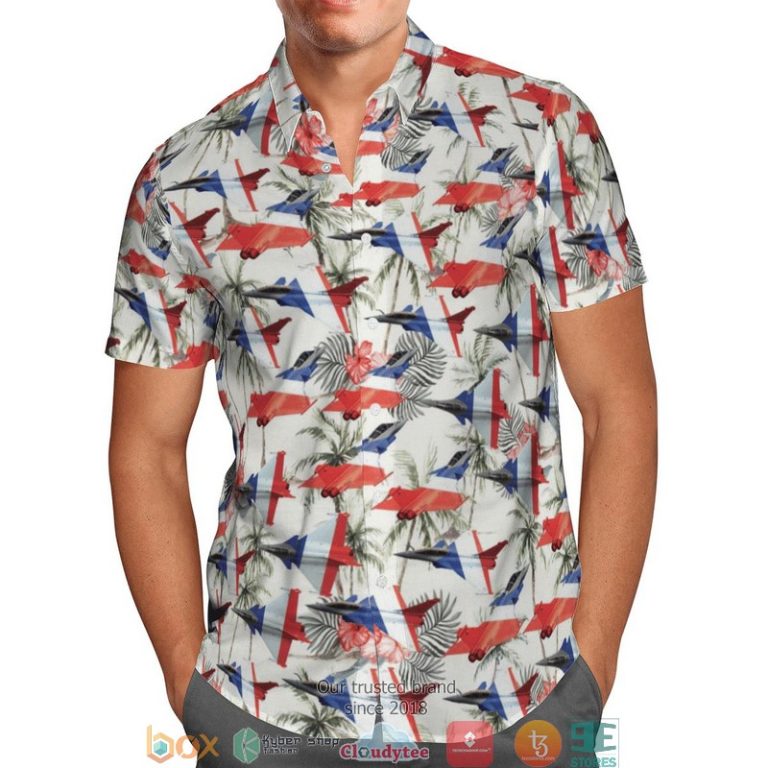 Rafale-Solo-Display-White-Hawaiian-Shirt-1