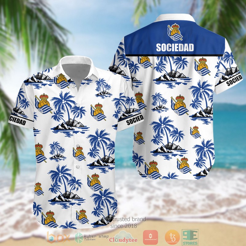 Real Sociedad Hawaiian Shirt Real Sociedad Hawaiian Shirt