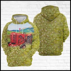 Red Tractor 3D Printed Hoodie/Zipper Hoodie - 86f9df1d0ed8