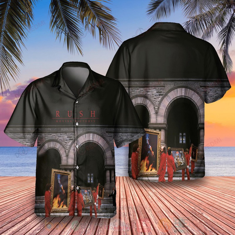 Rush Moving Pictures Album Hawaiian Shirt Rush Moving Pictures Album Hawaiian Shirt