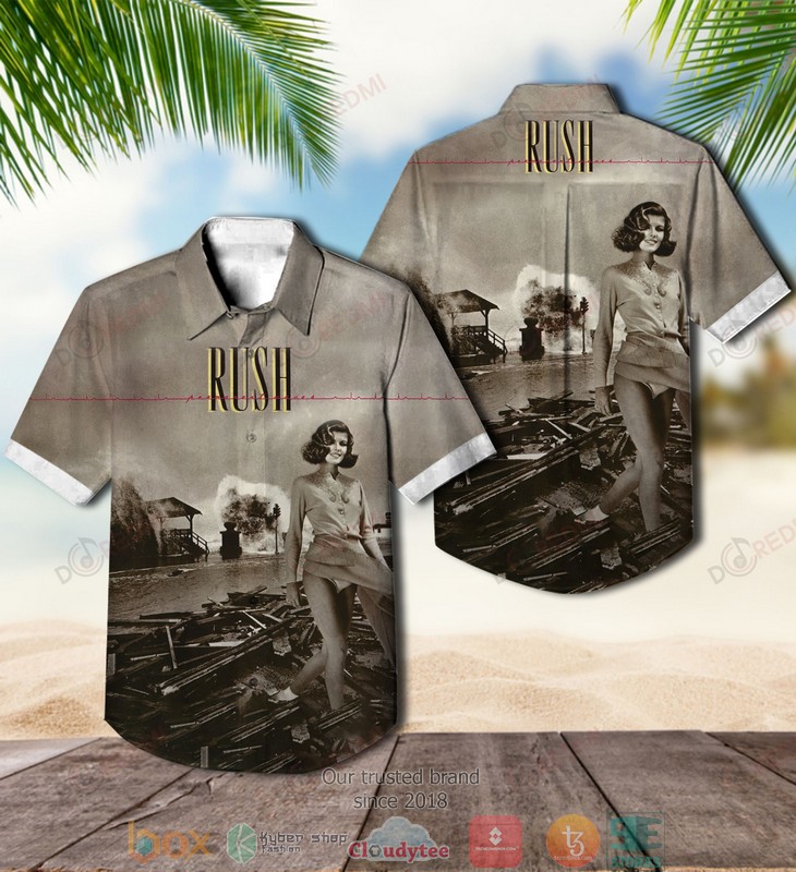 Rush Permanent Waves Hawaiian Shirt Rush Permanent Waves Hawaiian Shirt