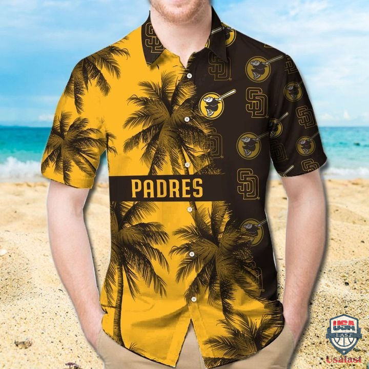 San Diego Padres Palm Tree Hawaiian Shirt San Diego Padres Palm Tree Hawaiian Shirt