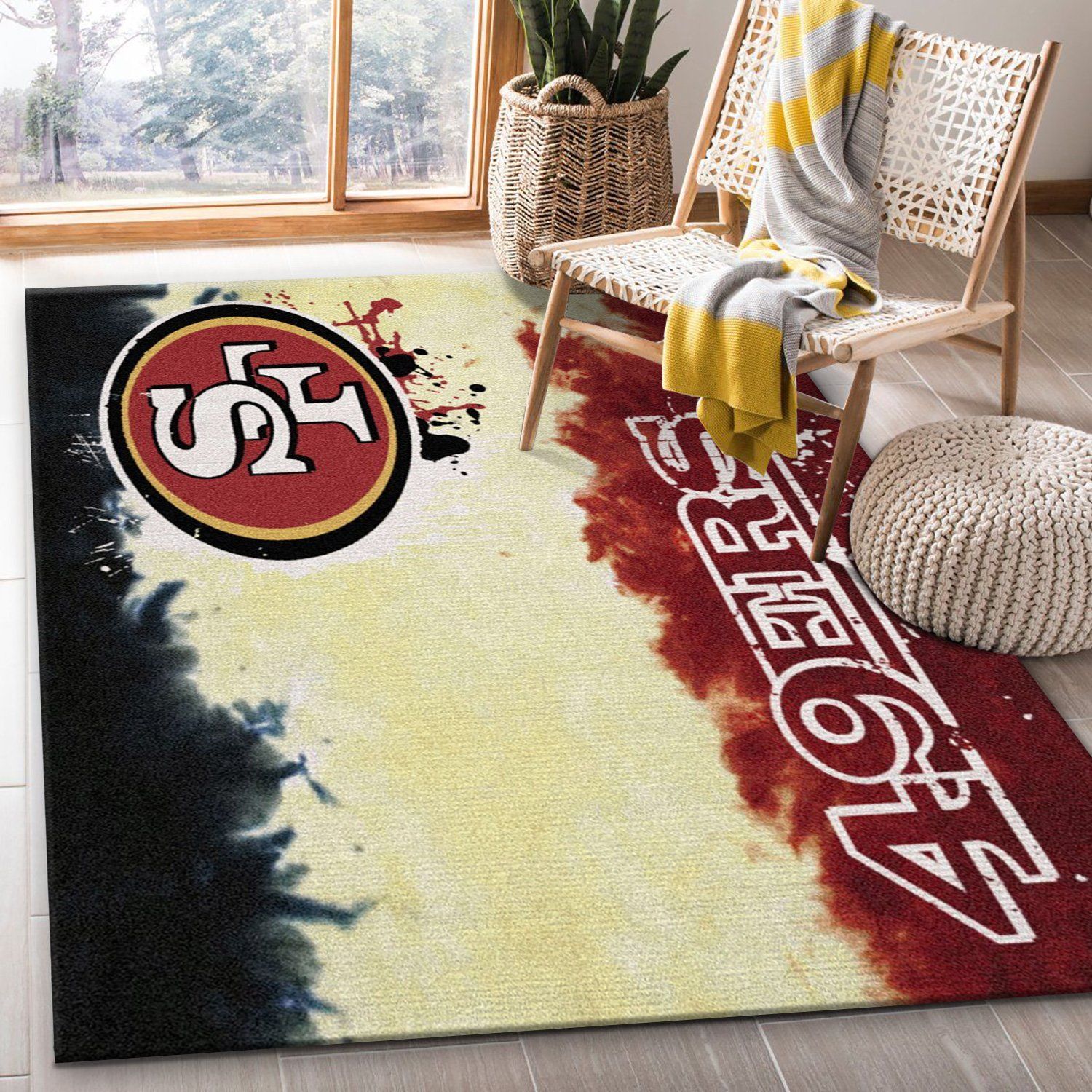 San Francisco 49ers Fade Rug Nfl Team Area Rug San Francisco 49ers Fade Rug Nfl Team Area Rug