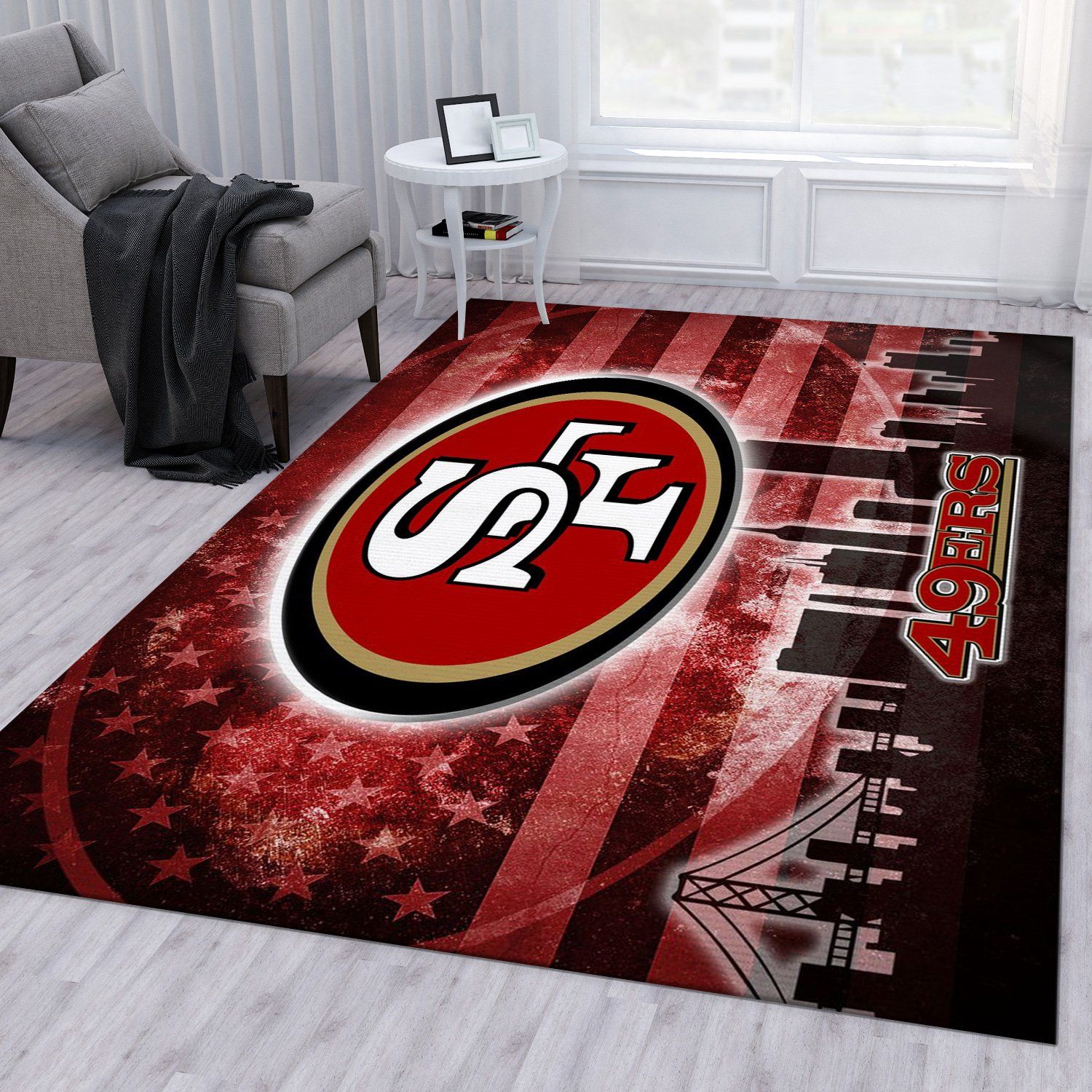 San Francisco 49ers NFL Rug Living Room Rug Floor Decor Home Decor San Francisco 49ers NFL Rug Living Room Rug Floor Decor Home Decor