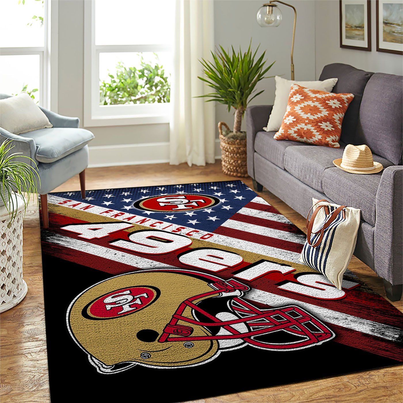 San Francisco 49ers Nfl Team Logo American Style Nice Gift Home Decor Area Rug Rugs For Living Room San Francisco 49ers Nfl Team Logo American Style Nice Gift Home Decor Area Rug Rugs For Living Room