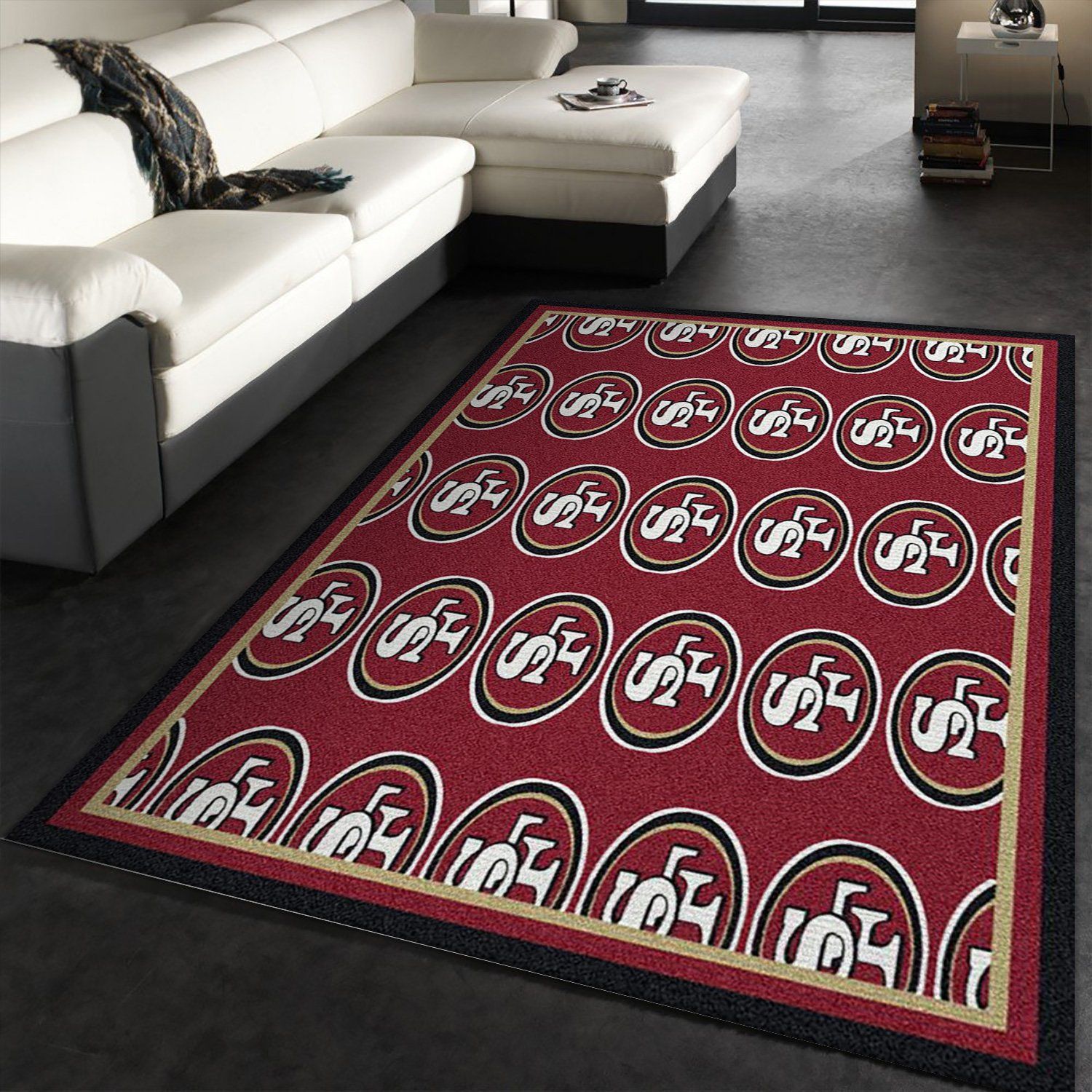 San Francisco 49ers Repeat Rug Nfl Team Area Rug Carpet San Francisco 49ers Repeat Rug Nfl Team Area Rug Carpet