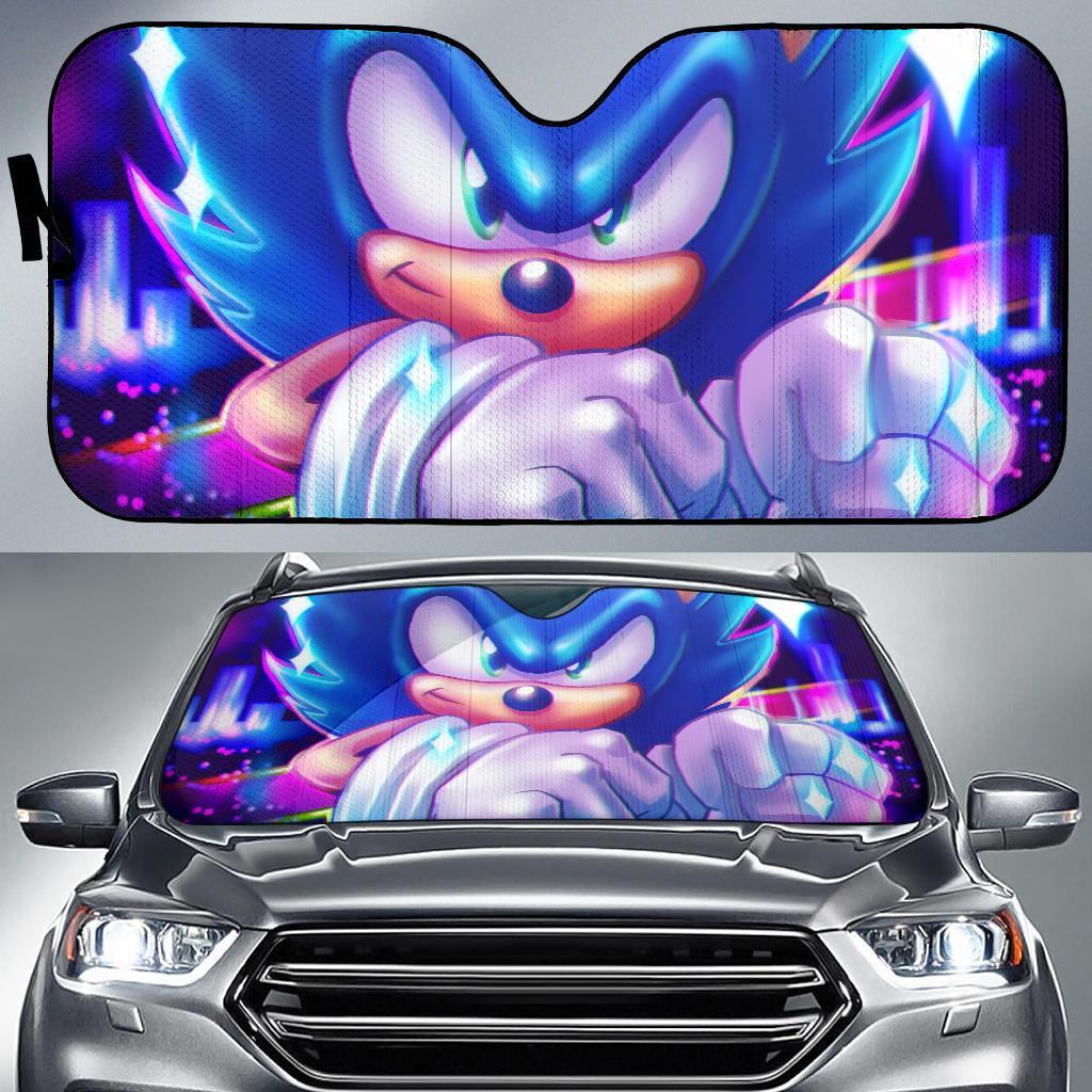 Sonics Sonic The Hedgehog Cartoon Car Auto Sun Shade Sonics Sonic The Hedgehog Cartoon Car Auto Sun Shade