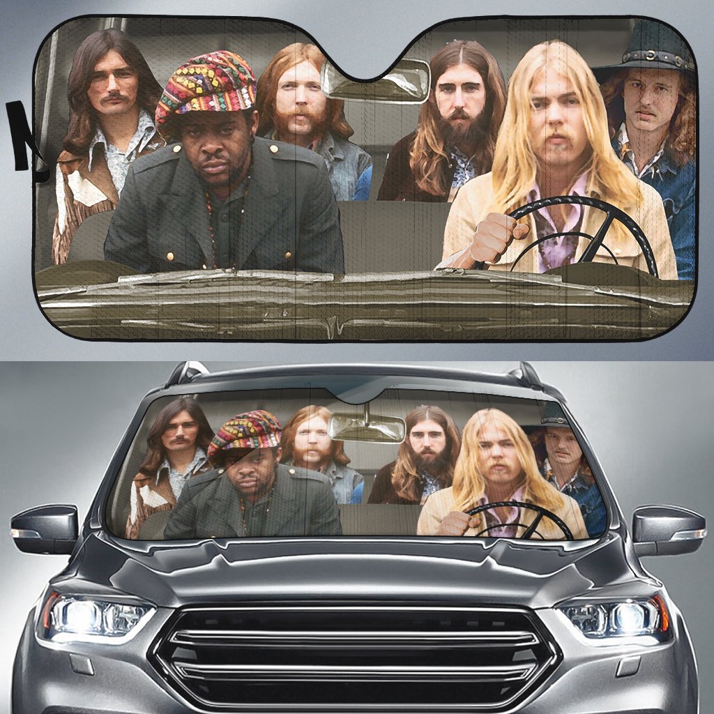The Allman Brothers Car Auto Sun Shade The Allman Brothers Car Auto Sun Shade