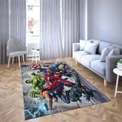 The Arvengers Hulk And Ironman Beautiful Carpet Living Room Rugs